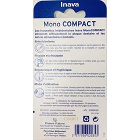 LOT de 2 - Inava - Brossettes Interdentaires 1.5mm Rouge X4 Mono Compact…