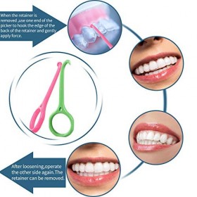 5 Pièces Outil de Suppression dAligner pour Appareil Dentaire Invisible Orthodontie Support Orthodontique Extracteur Outil d