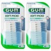 GUM SOFT-PICKS brossettes interdentaires x-grand 2 x 40 pièces