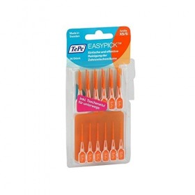 Tepe Easypick Lot de 2 paquets de 36 brossettes interdentaires S-XS et M-L Bleu et Orange