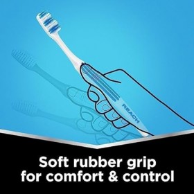 REACH Essential Care Interdentaire Solide Brosse à dents, Duo paquet x 2, Pleine tête Brossette à poils durs Brosses à dents 