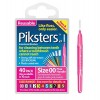 Piksters Interdental Brushes - pour se brosser les dents 40 Pack, Size 3 Yellow 