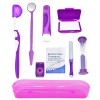 HRASY Kit de soins bucco-dentaires portable pour appareils dentaires - Brosse interdentaire en cire dentaire - Kit de nettoya