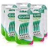 GUM SOFT-PICKS ADVANCED Bâtonnet/Brossette Interdentaire | Brins en Caoutchouc Souples | Nettoyage Doux pour les Gencives M 