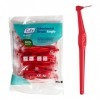 TePe Lot de 25 brossettes interdentaires Angle Rouge 0,5 mm