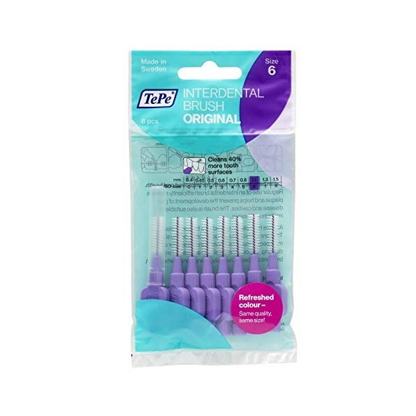 TePe Interdental Brushes 1.1 mm Purple by TePe