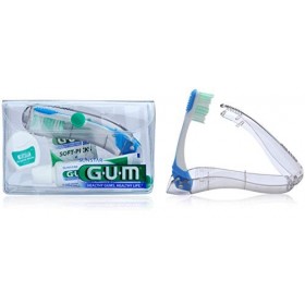Trousse de Voyage GUM® TRAVEL Kit/Brosse à Dents GUM TRAVEL + Dentifrice GUM Original White + Fil Dentaire GUM Original White