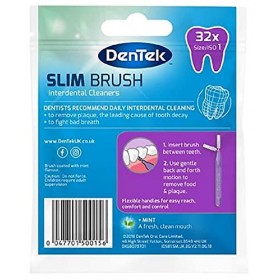 DenTek Lot de 32 nettoyants interdentaires ultra fins
