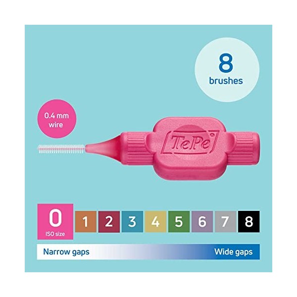 TePe Brossettes interdentaires Original Rose 0,4 mm