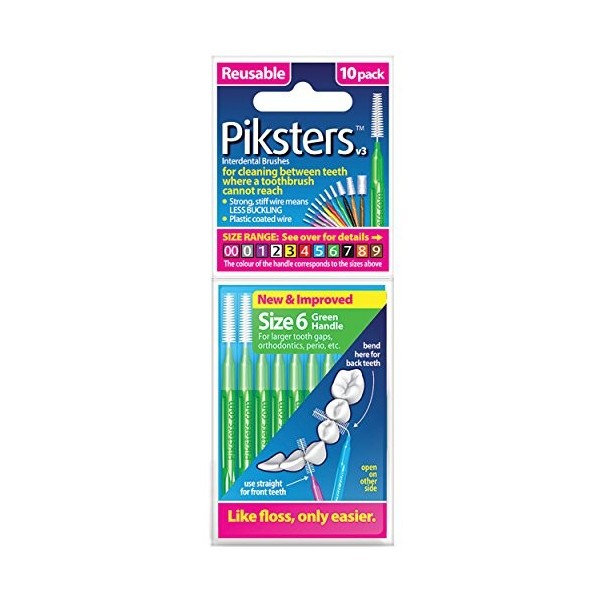 Piksters Brossettes interdentaires taille 0 manche gris