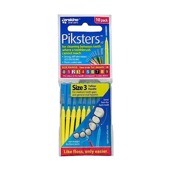 Piksters Brossettes interdentaires taille 0 manche gris