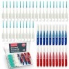Lot de 20 brosses interdentaires et 160 cure-dents pour le nettoyage interdentaire, petite brosse à dents pour les dents inte