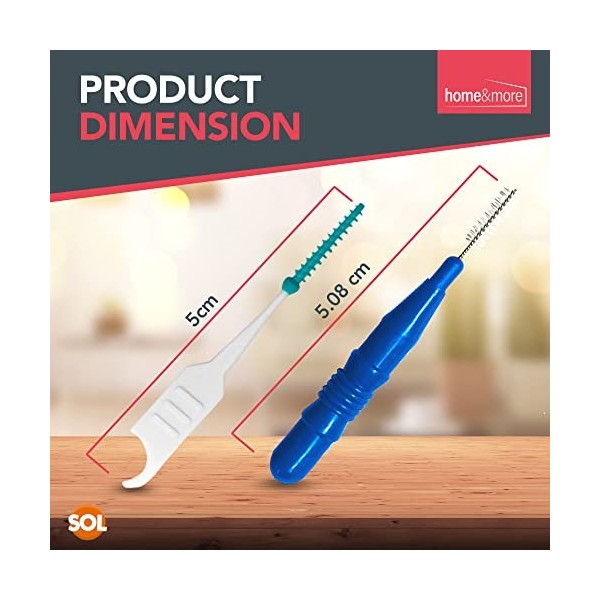 Lot de 20 brosses interdentaires et 160 cure-dents pour le nettoyage interdentaire, petite brosse à dents pour les dents inte