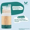 VIGOROUS® Brosses interdentaires - ISO 2, 0,5 mm - Lot de 40 brosses interdentaires durables - Brosses dentaires pour le nett