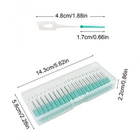 MIVAIUN 300 Pièces Interdentaire Brosse,Brossettes interdentaires Souples,Fil Dentaires,Cure-Dent Brossette,Soie Dentaire Bro