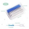 MIVAIUN 260 Pièces Bâtonnet Interdentaire Tige de Soie Dentaire à Double Usage Soft Silicone Brosse à Dents Fil Dentaire Port