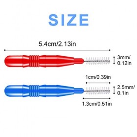 JOYOLA 100 Pièces Brosse Interdentaire Cure-Dents de Soie Dentaire Brosse dHygiène Dentaire Buccale,Dent Brossette Outil de 