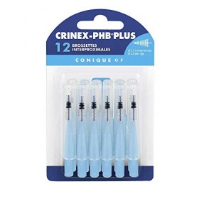CRINEX - Phb Plus Conique Gf - Brossette Dentaire - Fibres en Tynex - Bleu - 12 Brossettes par Unité & Phb Plus Maxi - Brosse