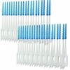 Lot de 40 cure-dents interdentaires en silicone doux à double usage pour le nettoyage bucco-dentaire, outil de nettoyage des 