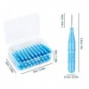 40 Pcs Brossettes Interdentaire Portable Brossette Dentaire avec Couvercle pour Nettoyer les Crevasses des Dents Hygiene Dent