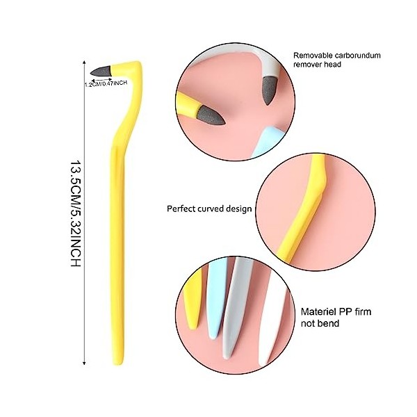 KQN 4 Pièces Éliminateur De Tartre,Élimine Le Tartre Et La Plaque Dentaire,Polissage Des Dents Tache Tartare Remover Détachan