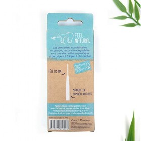 set 6 brossettes interdentaires 0,5 mm en bambou - Feel Natural