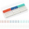 300 Pièces Brossettes interdentaire, Silicone Brossette Dentaire, Soft Cure Dent Fil Dentaire Floss Porte Fil Dentaire, Bross