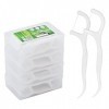 LAOYE Fils Dentaire 200 PCS Porte Fil Dentaire - Lot de 4 Dental Floss Cure Dent Fils Dentaires pour Nettoyage Dentaire