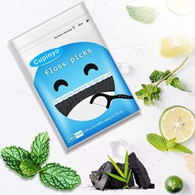 Fil Dentaire 200PCS, Soie Dentaire Menthe, Fil Dentaire Avec Manche, Cure Dent, Floss Dentaire, Pour Les Soins Bucco-Dentaire