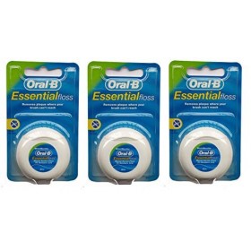 Oral-B - 75040800 - Accessoire - Fil Dentaire Essential - Floss Ciré Mentholé - 50 m lot de 3