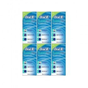 Oral-B Fil-dentaire Super Floss - Goût de menthe - 50 fils précoupés Lot de 6 