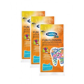 Dentek Fun Flossers, Lot de 3  3 x 40 pièces 