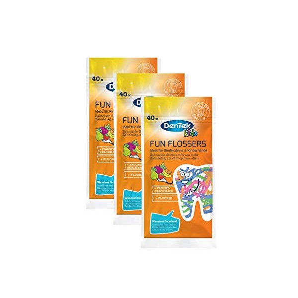 Dentek Fun Flossers, Lot de 3  3 x 40 pièces 