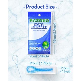 Enfile-fils pour accolades, ponts et implants 210 pièces lot de 3 