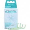 Fil dentaire avec manche biodégradable plastique végétal - 30 pièces- nettoyage et soin dentaires- cure dents intégré