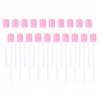 Healifty Lot de 200 tampons jetables en mousse pour soins buccaux et soins buccaux Rose