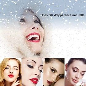 Faux Cils Magnetique Aimanté sans colle Cils Magnetique Naturel 3d Waterproof Effet sans Eye-Liner Réutilisables, Facile à ut