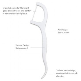 Dental Flossers Each Individually Wrapped, Floss Singles Bag, Travel Hotel Restaurant Office Car Dental Floss, Floss Picks Or