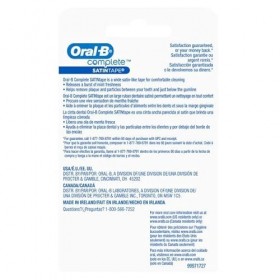 Lot de 6 paquets de fil dentaire Oral B à la menthe ruban de satin 25 m 