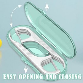 Lot de 4 boîtes de bâtonnets de fil dentaire jetables pour la famille et les voyages