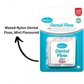 DentaGlo Lot de 3 fils dentaires en nylon ciré 50 m