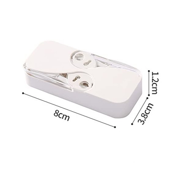 Fil Dentaire，Fil Dentaire Avec Manche,Distributeur de Fil Dentaire,2 pièces, vertes et Blanches, Pour Fil Dentaire