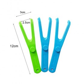 Porte-Fil Dentaire Réutilisable,Support De Fil Dentaire,Floss Pick Produits,Nettoyage Des Dents Porte-Fil Dentaire,Support De