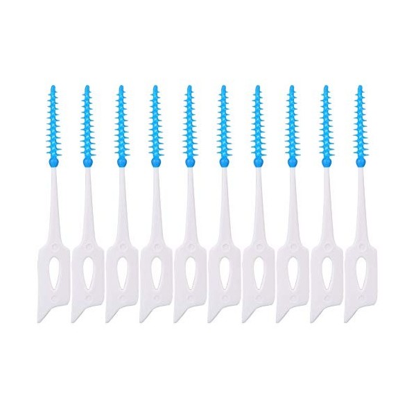 Lot de 80 cure-dents jetables doux et tendance - Pour soins dentaires - Lot de 80