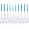 Lot de 80 cure-dents jetables doux et tendance - Pour soins dentaires - Lot de 80