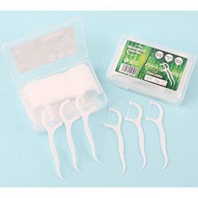 YIKAOMAI® 200PCS Bâtonnets de fil dentaire, Fil dentaire/hygiène dentaire Flossers avec design en Y, Bâtonnets de fil dentair