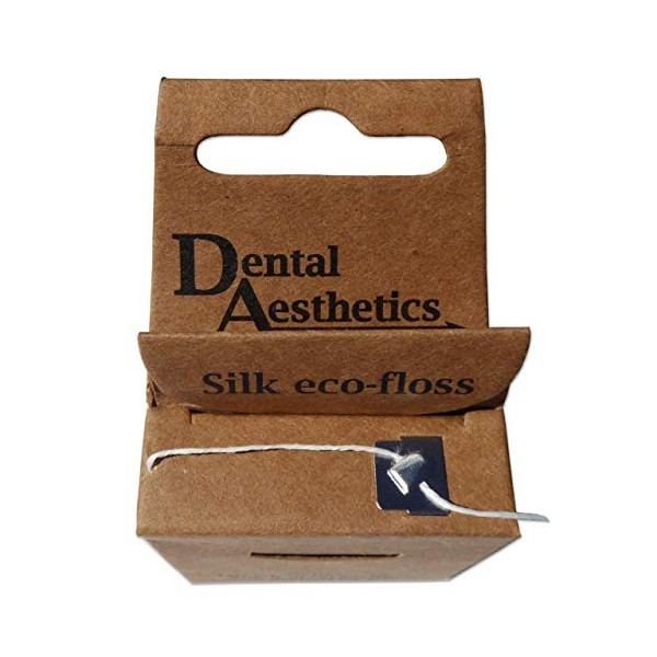 Fil dentaire en soie - Naturel, biodégradable et sans plastique - Menthe - 25 m 2 paquets 
