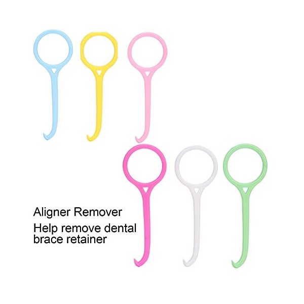 Aligneur Pull Aligner Hook Remover Clear Pul Remov 6Pcs Aligner Remover Smoothly Antislip Dental Dental Floss Picks Oral Care