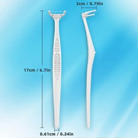 Dental Floss Clean Kit de fil dentaire avec 1 poignée et 60 recharges extra résistantes Menthe