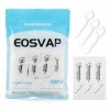 EOSVAP Cure Dent Fil Dentaire Jetable - 100Pcs Dental Floss avec Manche Nettoyage Complet des Dents Oral Care - Forfait Indiv